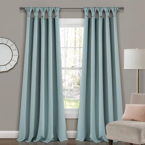 Vista 21 de EcoDrapes Paneles de cortina macizos con pestañas trenzadas para casa de lujo (rosa bebé, 52 pulgadas de ancho por 63 pulgadas de largo, 1 panel)