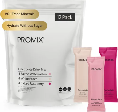 Vista 8 de ProMix Nutrition Paquetes de electrolitos en polvo, sin azúcar, cero calorías, sin stevia, aptos para el ayuno, sal rosa natural del Himalaya, lima