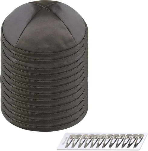 Vista 43 de Zion Judaica Deluxe Satin Kippot Bulk Packs Kippas o Kippa Individual Incluye Clips Kipa Gratis