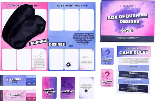 Vista 6 de Box of Burning Desires - Divertido y romántico juego de dormitorio para pareja para una cita nocturna - Gran regalo de San Valentín, aniversario