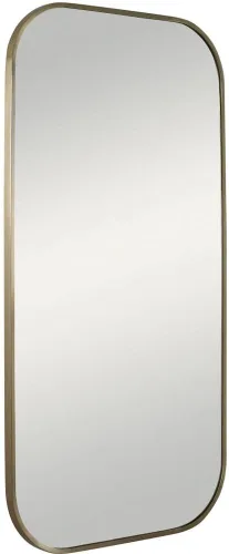 Vista 3 de Uttermost TAFT Espejo de pared rectangular de latón antiguo chapado de 21 x 41 pulgadas