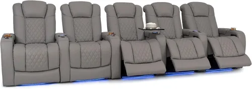 Vista 13 de Seatcraft Virtuoso 365 - Asiento de cine en casa (3 unidades), color ébano
