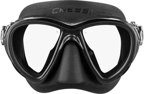 Vista 3 de Cressi Adult Dive Mask with Advanced Fog System and Improved Downward Visibility - Quantum: Made in Italy
