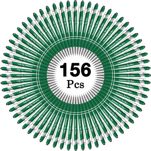 Vista 112 de Hasta 500 bolígrafos personalizados a granel con logotipo de mensaje de nombre comercial, bolígrafos grabados personalizados con lápiz óptico