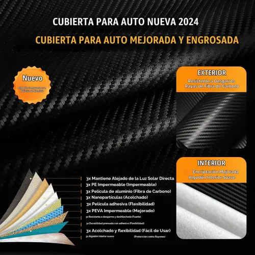 Vista 2 de Funda para coche SUV de 30 capas para automóviles, impermeable para todo tipo de clima, protección UV, resistente a la nieve, resistente al viento