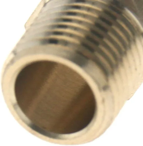 Vista 2 de 2 x adaptador para manguera de aerógrafo Conector 1/4" rosca BSP macho a rosca macho manguera de línea de aire