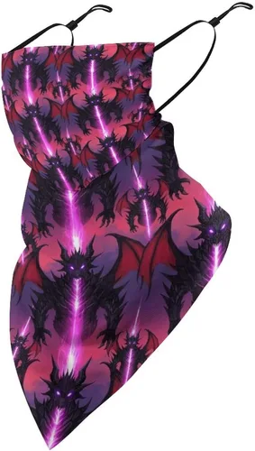 Vista 18 de Pañuelo de protección solar UV con lazo para las orejas, bufanda triangular reutilizable