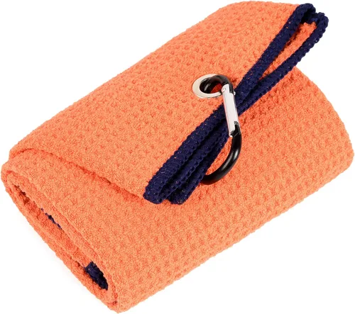 Vista 11 de Mile High Life Toalla de golf premium de tejido de gofre, 16 x 24 pulgadas, extra absorbente y de secado rápido, microfibra ultrasuave, clip