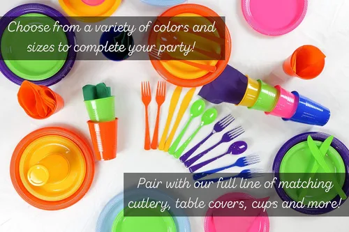 Vista 4 de Exquisite Paquete de 12 manteles de plástico con globos impresos, mantel de plástico desechable para fiesta de cumpleaños, 12