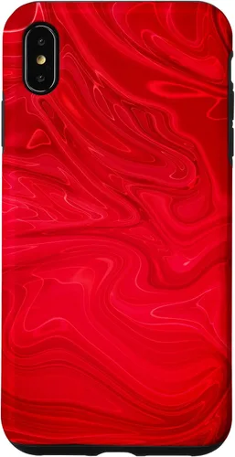 Vista 7 de Funda para iPhone 12 mini Groovy Liquid Swirl Hippie Red Psycodélica
