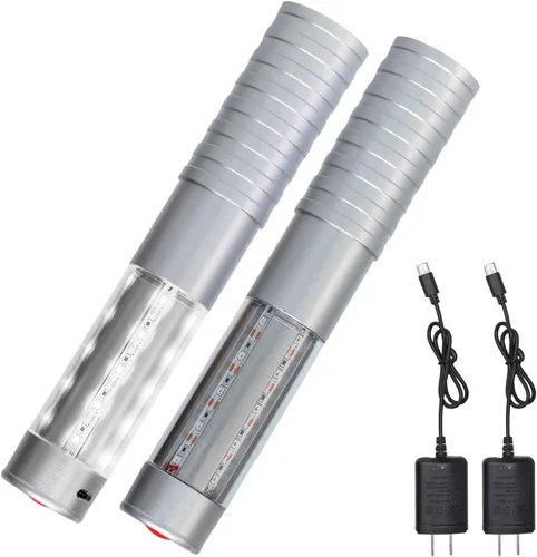 Vista 9 de Luces LED estroboscópicas para botella de servicio para niña, baton, reutilizable, recargable, servicio LED, champán, 2 piezas para bar, club
