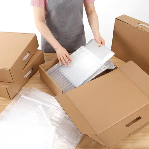 Vista 6 de Dunzoom Paquete de 10 cajas de envío para laptop con bolsas inflables para Marrón