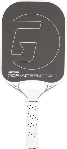 Vista 9 de GAMMA RCF Airbender - Paleta de pickleball, fibra de carbono cruda, sistema de peso de mango personalizable y garganta abierta aerodinámica