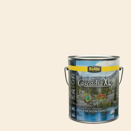 Vista 159 de Rodda Paint CASCADIA XL - Pintura e imprimación satinada para exteriores en uno, cuarto de galón, color blanco