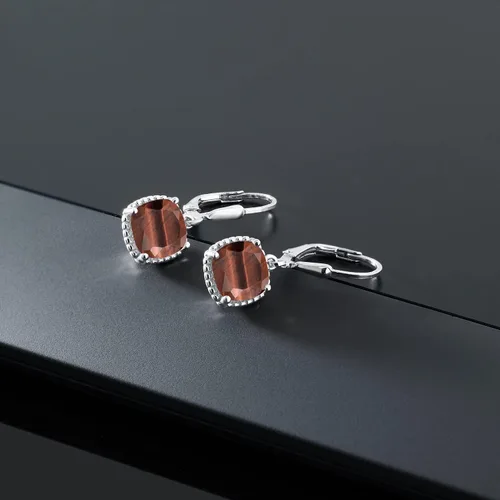 Vista 82 de Gem Stone King Aretes colgantes de plata de ley 925 de 0.315 pulgadas para mujer
