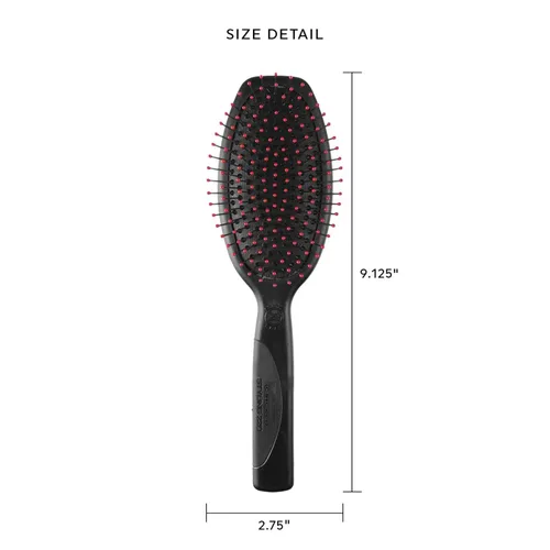Vista 4 de Cepillo para cabello Cricket Static Free Cushion Styling 220 - Suavizado, desenredado y peinado sin encresparse - Cerdas metálicas antiestáticas