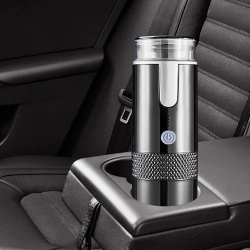 Vista 7 de Cafetera portátil Mini máquina de café de mano inalámbrica tipo C recargable mini cafetera automática con batería de 1200 mAh para viajes de camping