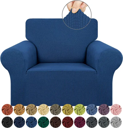 Vista 60 de KEKUOU Funda elástica para sofá biplaza, funda de sofá para sofá de 2 cojines (55-78 pulgadas), protector de muebles con parte inferior elástica