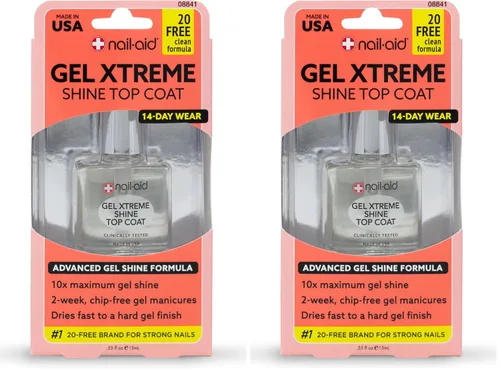 Vista 7 de NAIL-AID Gel Xtreme Shine Top Coat, transparente, 0.55 onzas líquidas