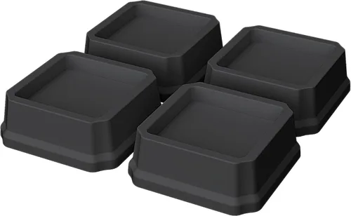 Vista 13 de Elevadores de cama de 1 pulgada, resistentes, paquete de 4 elevadores de muebles de cama, elevadores de 1,500 libras para sofá y mesa, color blanco