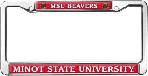 Vista 194 de Texas A&M University - Texarkana Mascot - Marco de metal estándar para placa de matrícula de tamaño completo