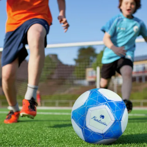 Vista 6 de Balón de fútbol tamaño 5, pelotas de fútbol oficiales para jóvenes y adultos, pelota de fútbol de entrenamiento para interiores y exteriores
