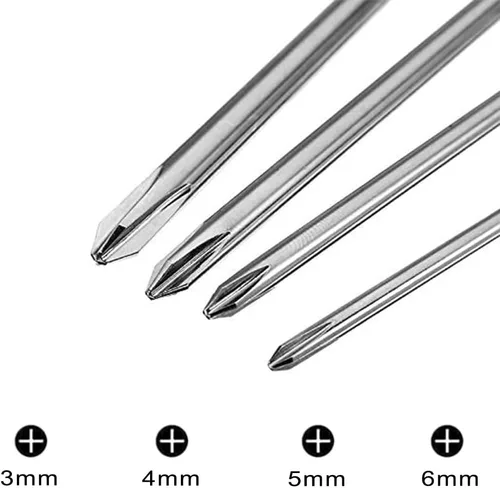 Vista 3 de Kit de herramientas para drones – Juego de 4 herramientas de acero Phillips de 3.0/4.0/5.0/0.236 in, mini herramientas de mano para modelo RC