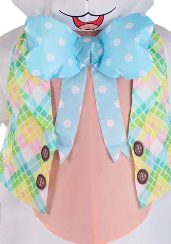 Vista 3 de Disfraz Inflable de Conejo de Pascua para Adultos Multicolor