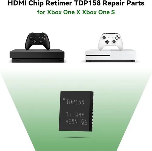 Vista 4 de Piezas de reparación de Retimer TDP158 del chip de control de HDMI IC para la consola Xbox One X