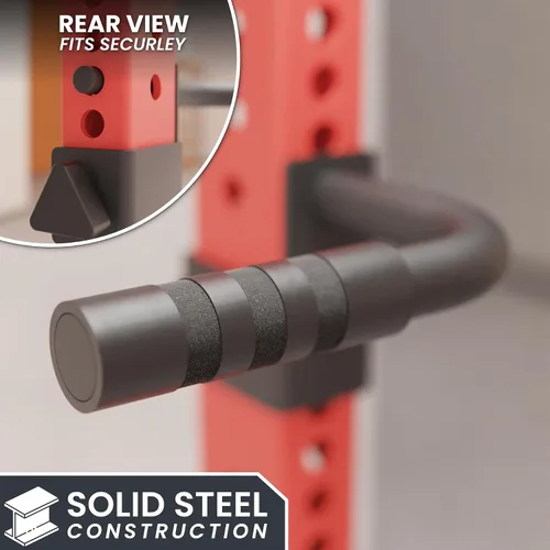 Vista 5 de Synergee Asas de inmersión para bastidores de potencia y sentadillas. Compatible con estantes de 2 x 2, 2 x 3 y 3 x 3. Barras de inmersión