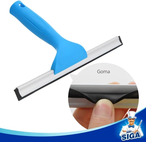 Vista 4 de MR.SIGA Combo profesional de limpieza de ventanas, escobilla de goma y limpiador de ventanas de microfibra, 10 pulgadas