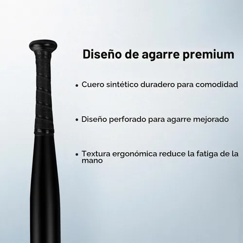 Vista 5 de 17inch Aluminum Baseball Bat for Self Defense,Tire Checker and Fish Negro mate