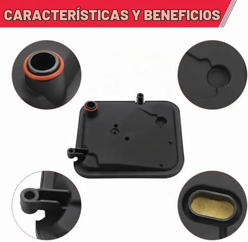 Vista 5 de Kit de cárter de aceite de transmisión 265-818 con filtro de transmisión y junta para Chrysler Dodge Ram Charger Dakota Durango Nitro Liberty