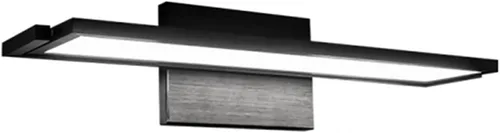 Vista 6 de WAC Lighting dweLED, línea de 18 pulgadas LED tocador de baño o lámpara de pared 3000K en aluminio cepillado