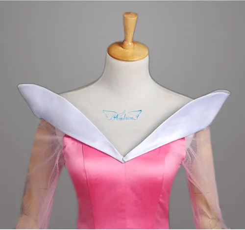 Vista 5 de Angelaicos Vestido de princesa de satén para mujer, disfraz de cosplay de Halloween