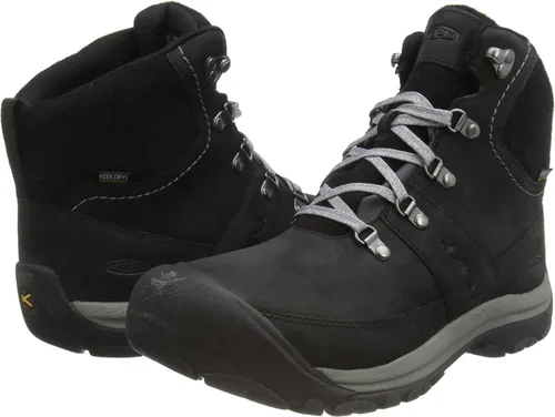 Vista 7 de KEEN Kaci 3 - Botas de nieve impermeables con aislamiento térmico para mujer, Concha de tortugacuadros rojos