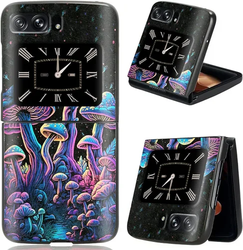 Vista 10 de Rossy Funda para Motorola RAZR 5G, para Moto RAZR 5G, funda delgada y ligera de policarbonato duro a prueba de golpes para Motorola Moto RAZR 5G