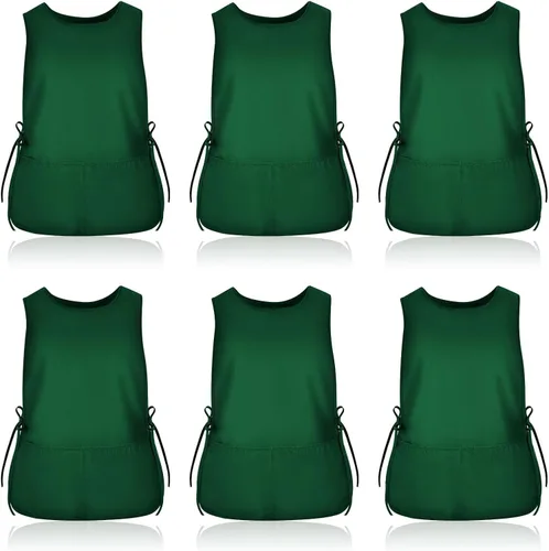 Vista 21 de TFTAFAN Delantal Cobbler Unisex Impermeable Delantal con 2 Bolsillos Profundos Art Smock para Pintar Limpieza Artiest Delantal Trabajo Cocina