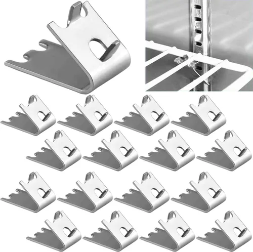 Vista 8 de 920158 Clip para estante del congelador, clip de acero inoxidable para estante del refrigerador, soporte de estante del enfriador del congelador