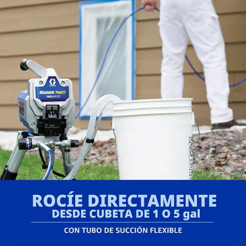 Vista 9 de Graco 17G177 Magnum ProX17, pulverizador de pintura con soporte de pie.