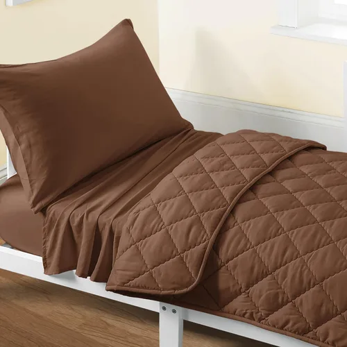 Vista 17 de FLXXIE Juego de ropa de cama de microfibra de 4 piezas, color aguamarina Aqua