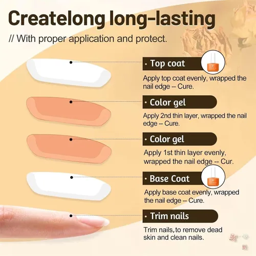 Vista 8 de TONITU G · Juego de 6 esmaltes de uñas de gel de gelatina, color rosa pálido, rosa pálido, rosa polvoriento, melocotón, malva, gris topo, kit