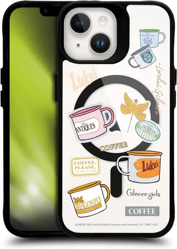 Vista 175 de Head Case Designs Gilmore - Funda negra a prueba de golpes con diseño de dibujos animados para niñas con licencia