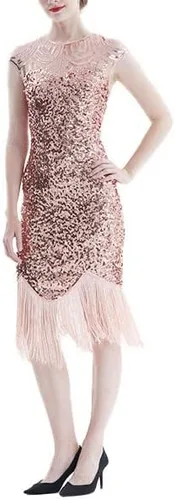 Vista 2 de New Years Eve. Women's Dresses Party Sexy Dress Fashion Solid Color Sequin Fringe Dress Sexy Dress PartyDress