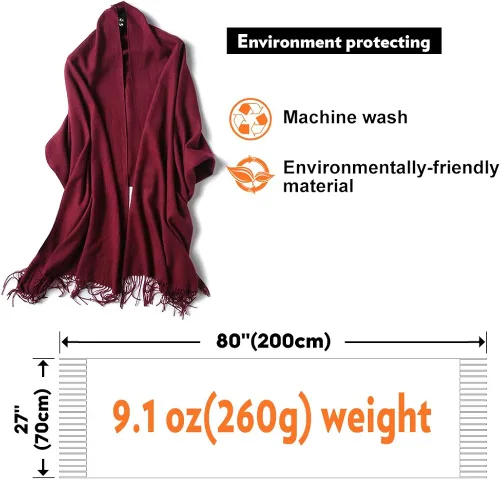Vista 6 de maamgic Chales de pashmina para mujer, grandes, suaves, con sensación de cachemira, bufanda ligera