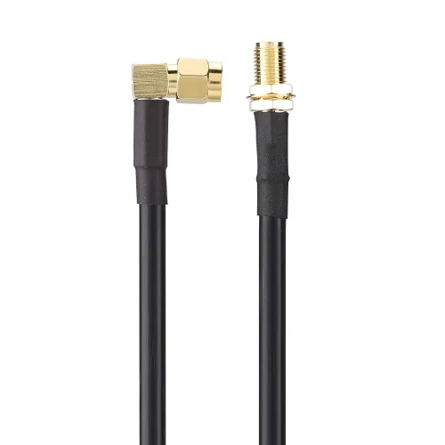 Vista 7 de Cable coaxial SMA hembra a macho de 19.7 in para cables coaxiales UV-5R, UV-82, UV-9R Plus, SMA RF, 1 unidad