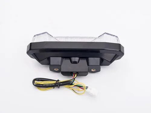 Vista 5 de Luz trasera LED de freno para motocicleta, lente transparente con señales de giro integradas para Yamaha 2017-2020 FZ-10, MT-10, 2014-2016 FZ09