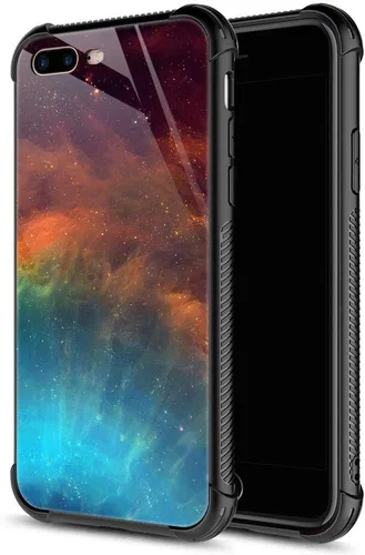 Vista 27 de ZHEGAILIAN Funda compatible con iPhone 7P/8P, AK 47, carcasa de munición para ametralladora AK 47, parte trasera de vidrio templado + funda