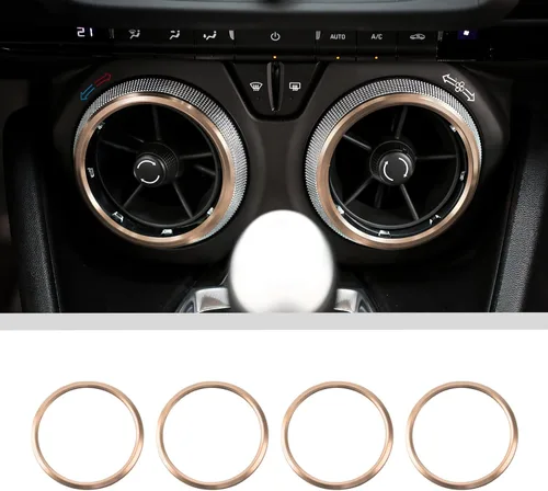 Vista 11 de JWWY para Camaro Anillo de Protección de Salida de Ventilación de Aire de Aire Acondicionado para 2017-2025+ Chevy Camaro Accesorios