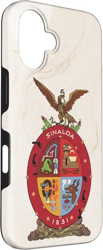 Vista 3 de iPhone 16 Bandera de Sinaloa y fondo elegante - Funda Sinaloense Pride